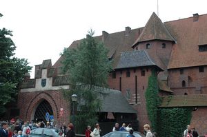 L'ingresso del castello di Malbork